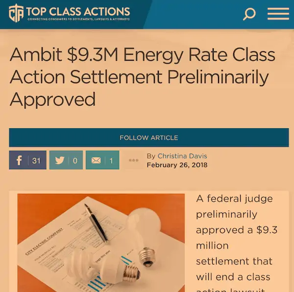 Ambit Energy Lawsuits