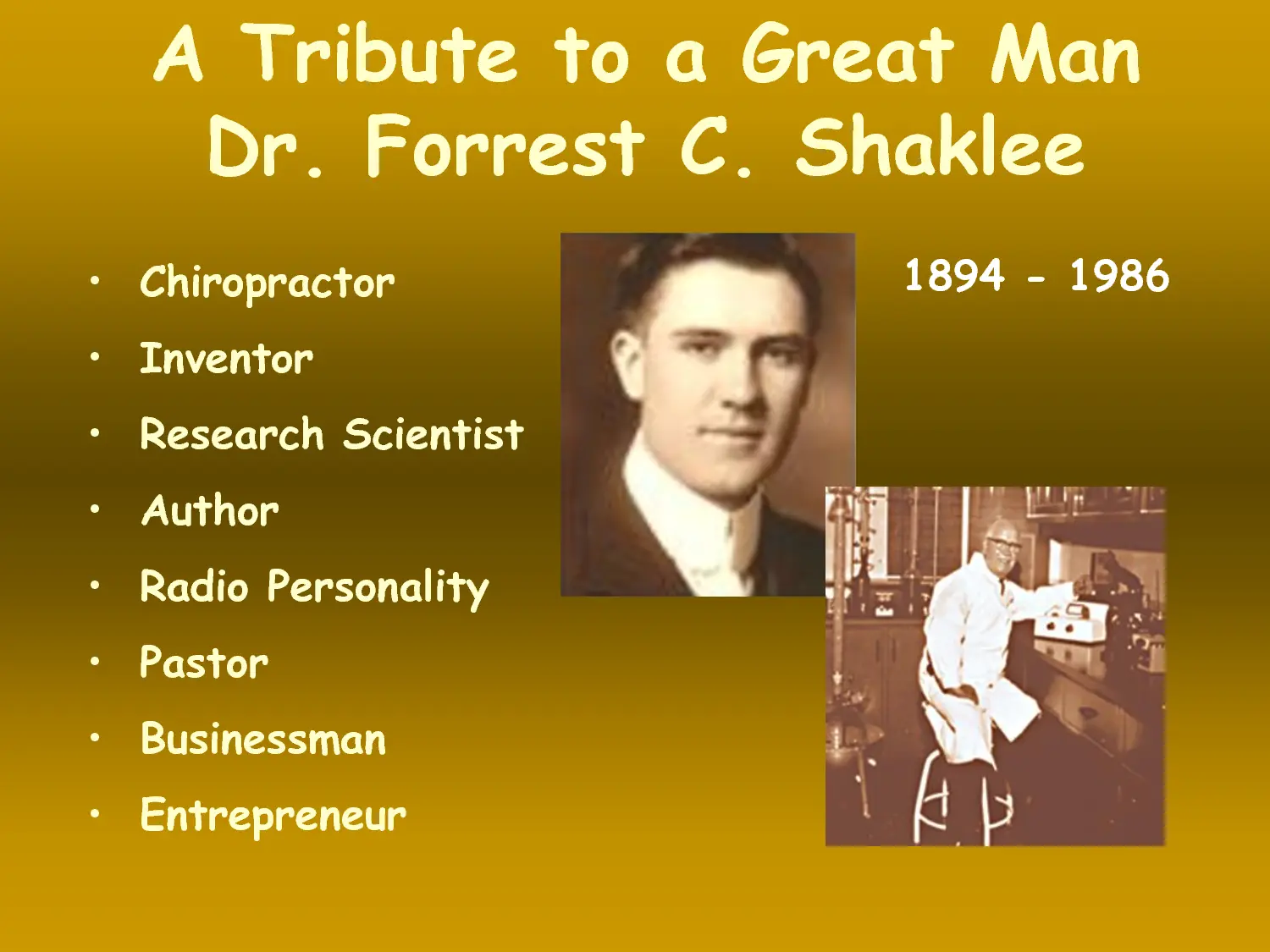 Forrest C. Shaklee