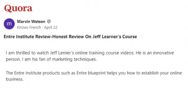 Jeff Lerner- a worthwhile content